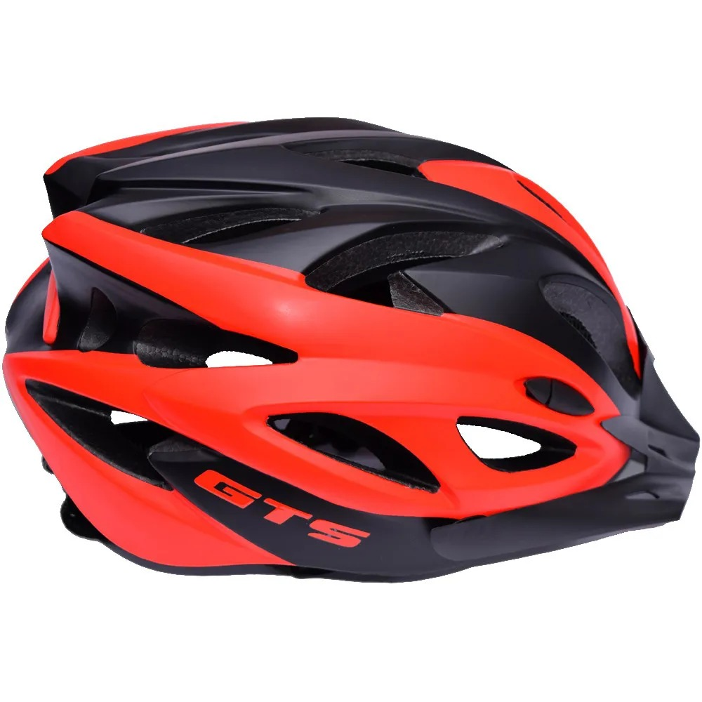 Capacete Ciclismo GTS Vista Light Preto e Vermelho