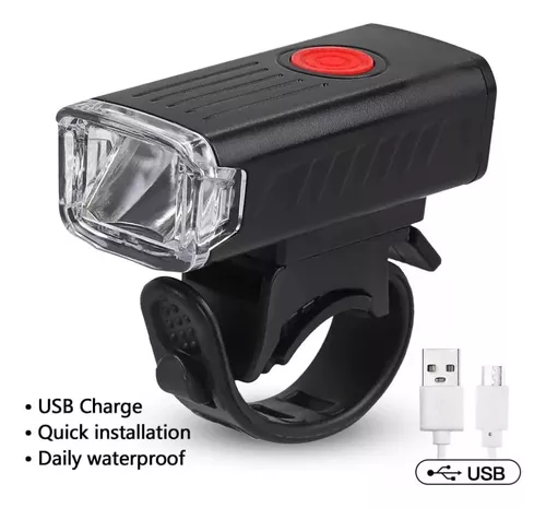 Farol De Bike Recarregável Usb Led Ly-21