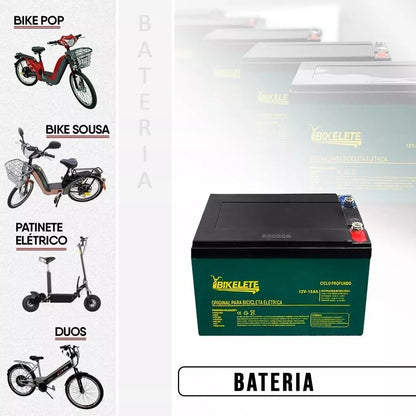 Bateria Sousa Bike Bikelete 12v 15ah Bike Elétrica Ciclo Profundo