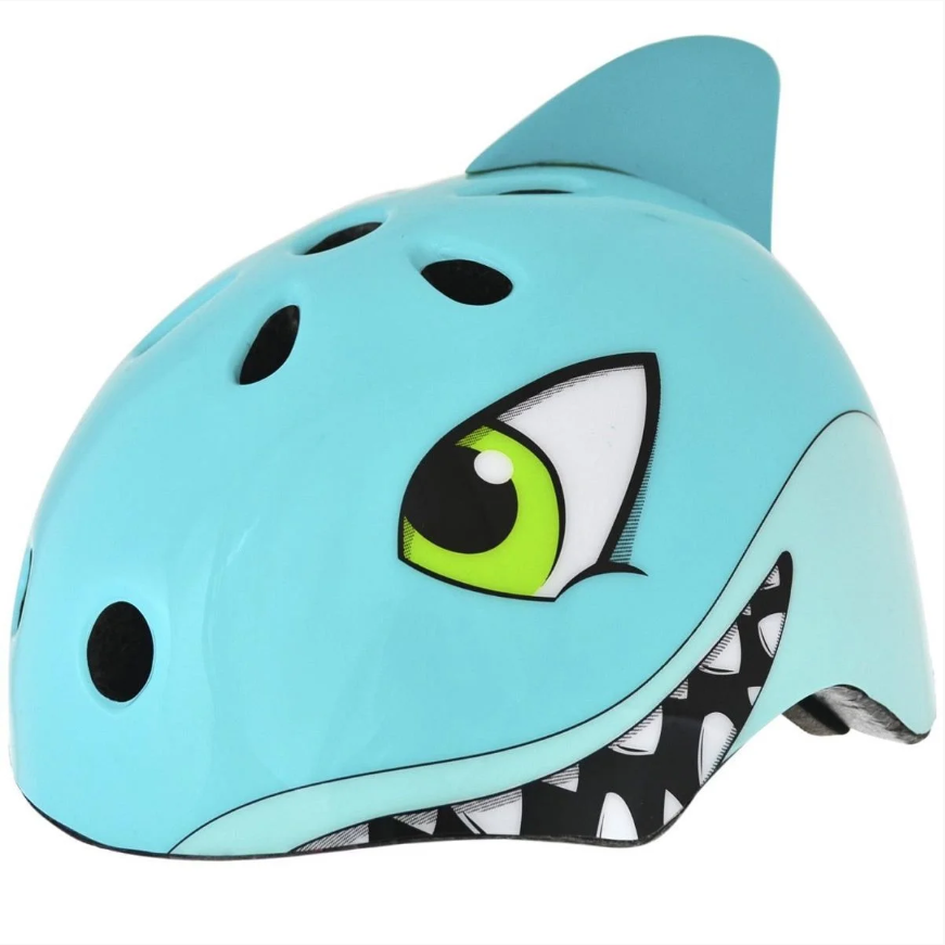 Capacete Bicicleta Infantil Kidzamo Kz-190s S-216 Tubarão P Cor Azul