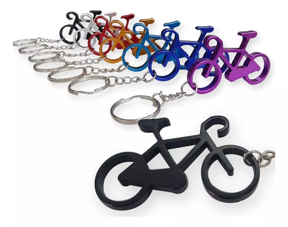 Pacote Chaveiros Coloridos Bicicleta Aluminio Abridor 12 Pçs