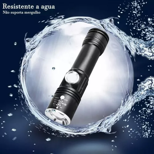 Mini Lanterna Luatek Tática Potente Led Recarregável Usb