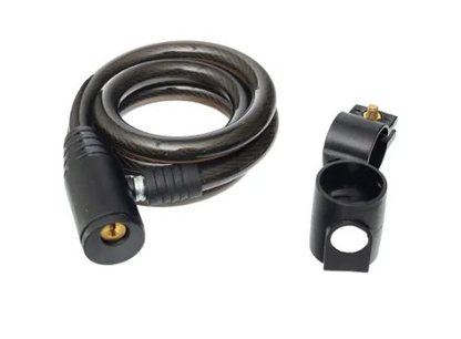 Cadeado Para Bicicleta Com Chave - 12mm X 1000mm Gta Cor Preto