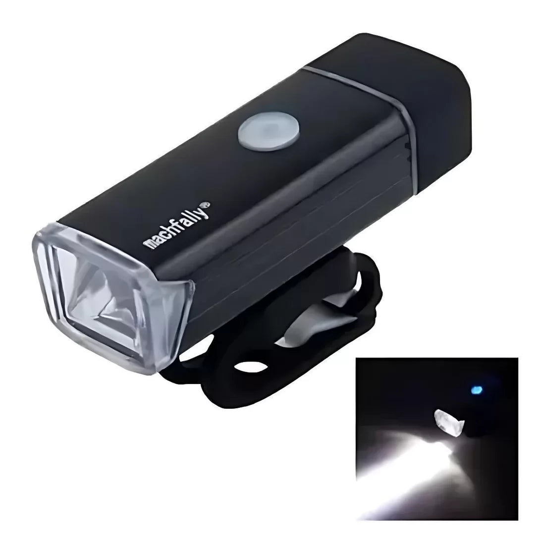 Farol Lanterna Bike Led 4 Funções Recarregável Usb Forte