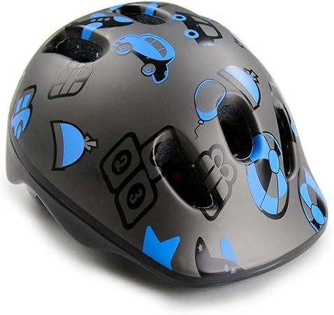 CAPACETE CICLISMO INFANTIL PTK TOYS GRAFITE C/ REGULAGEM