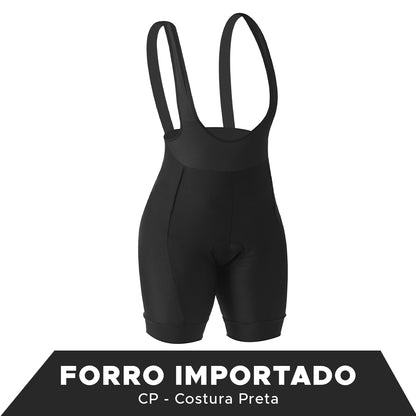 BRETELLE FEMININO CICLISMO FORRO IMPORTADO STRAVA FLEX SPORTS CP BIKE