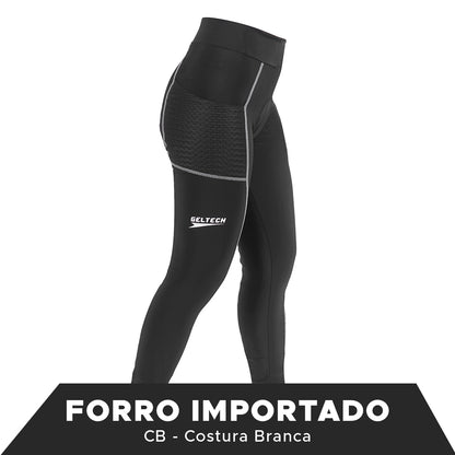 CALÇA FEMININA CICLISMO FORRO IMPORTADO STRAVA FLEX SPORTS CB BIKE