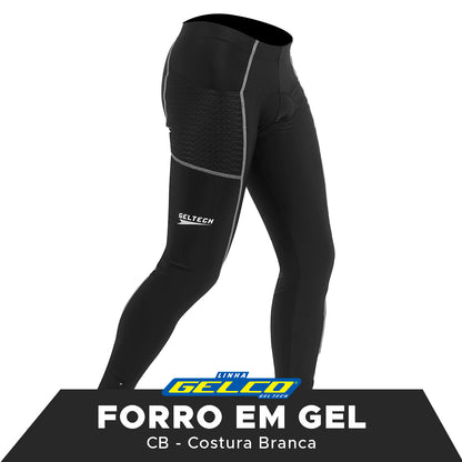 CALÇA CICLISMO FORRO 100% GEL GELTECH GELCO CB BIKE