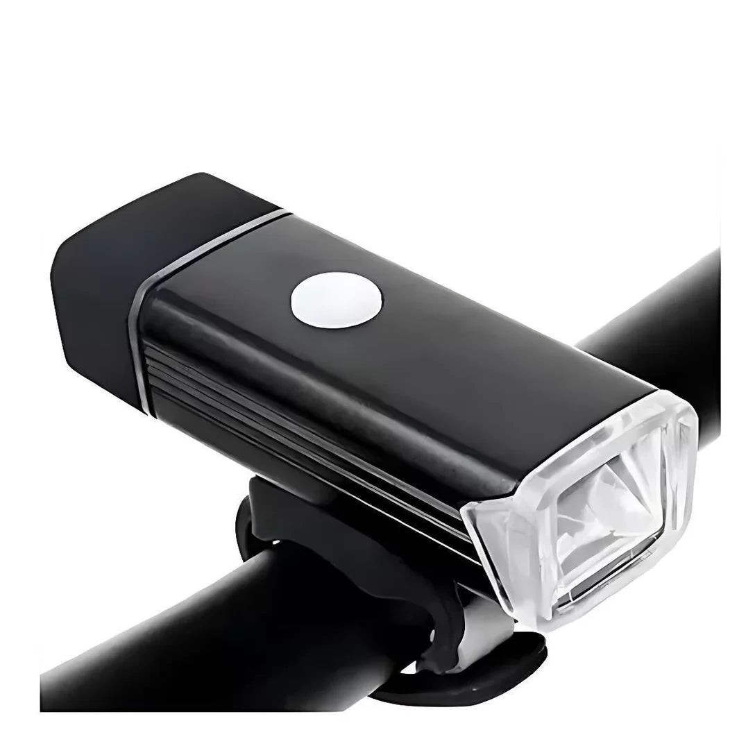 Farol Lanterna Bike Led 4 Funções Recarregável Usb Forte