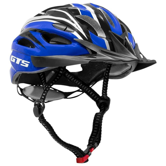 Capacete Ciclismo GTS Tech com Led Traseiro - Azul