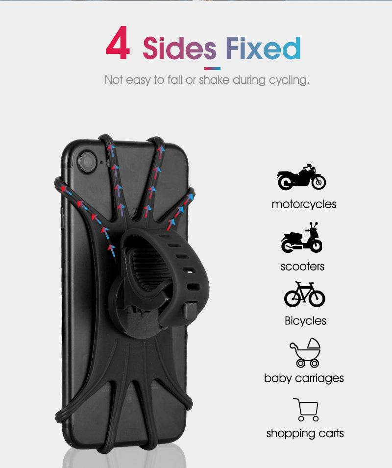 Suporte De Celular Para Bicicleta/moto Bike De Silicone