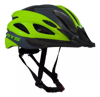 Capacete Gts Ciclista Com Viseira E Ista Light Led Acoplado