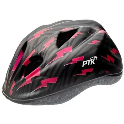 CAPACETE CICLISMO INFANTIL PTK RAIO ROSA C/ REGULAGEM