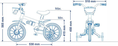 Bicicleta Infantil Nathor Violet Aro 12