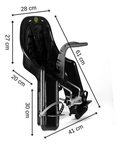 Cadeirinha Baby Tour Bike Criança Suporte Bicicleta Refactor