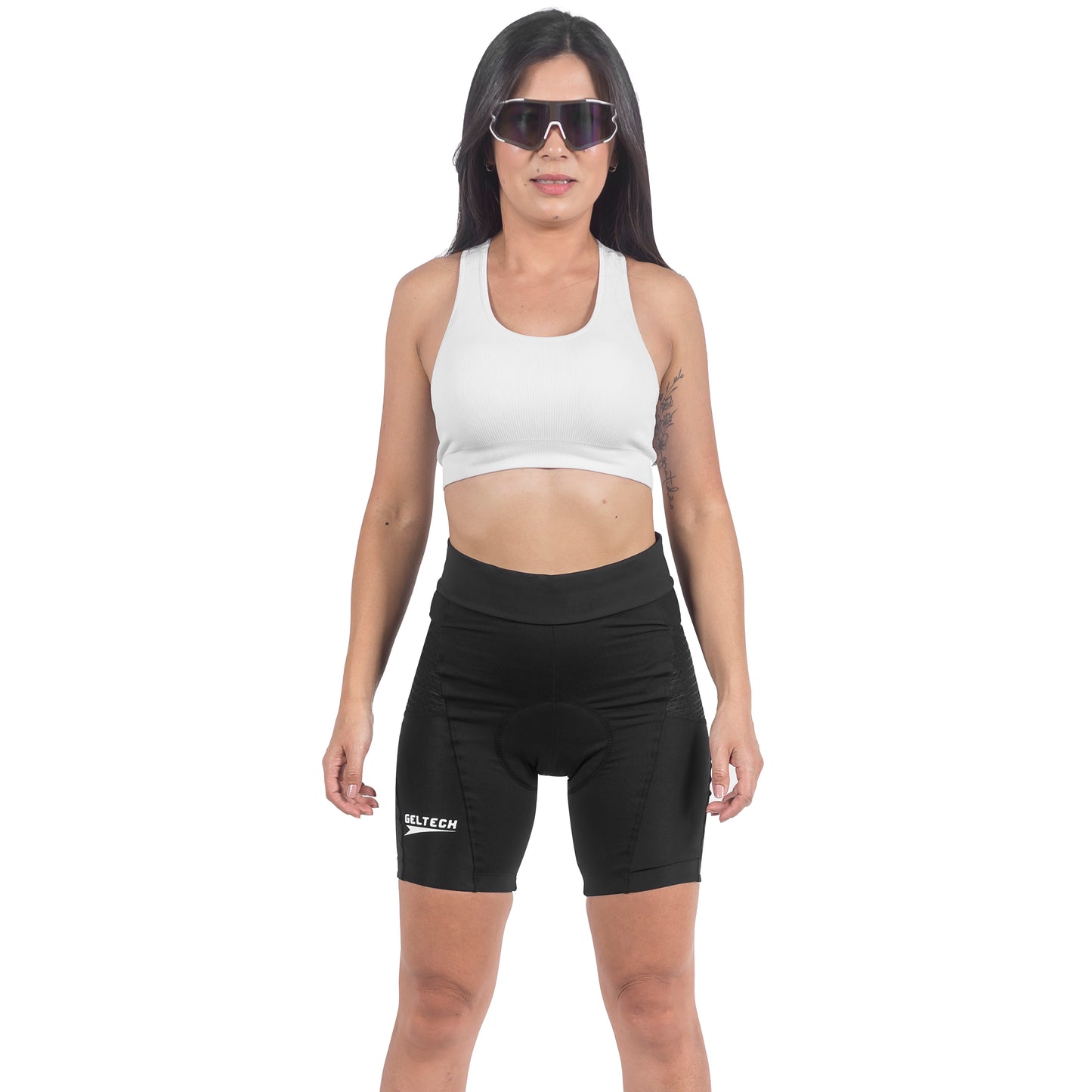 BERMUDA FEMININA CICLISMO FORRO IMPORTADO STRAVA FLEX SPORTS CP BIKE