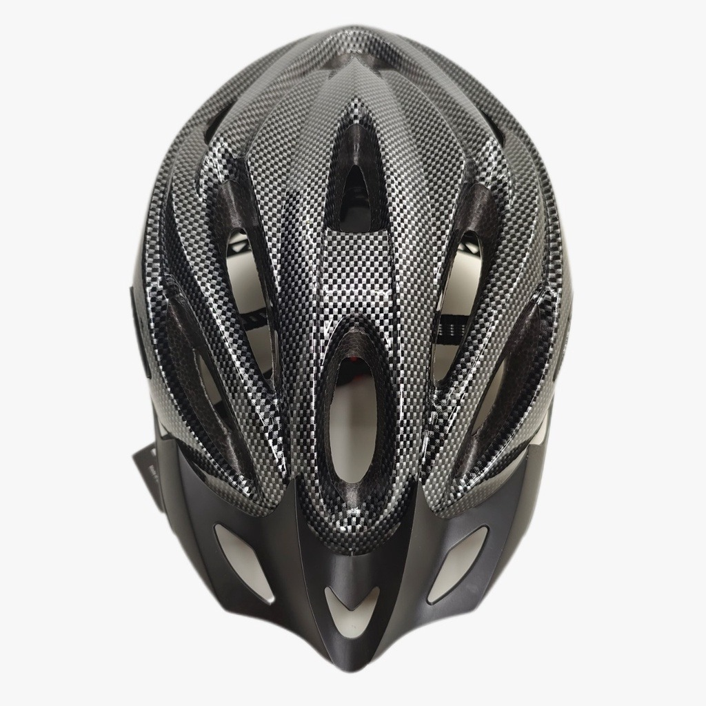 CAPACETE BIKE ADULTO - CARBON - CINZA - DOUBLE