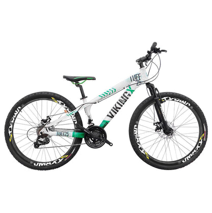 Bicicleta Aro 26 VikingX Tuff, Branco - 21 Marchas